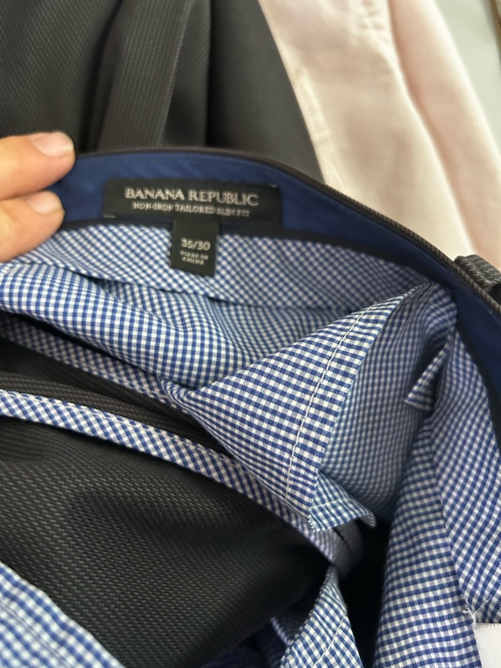 Banana Republic dark gray Slim Fit slacks